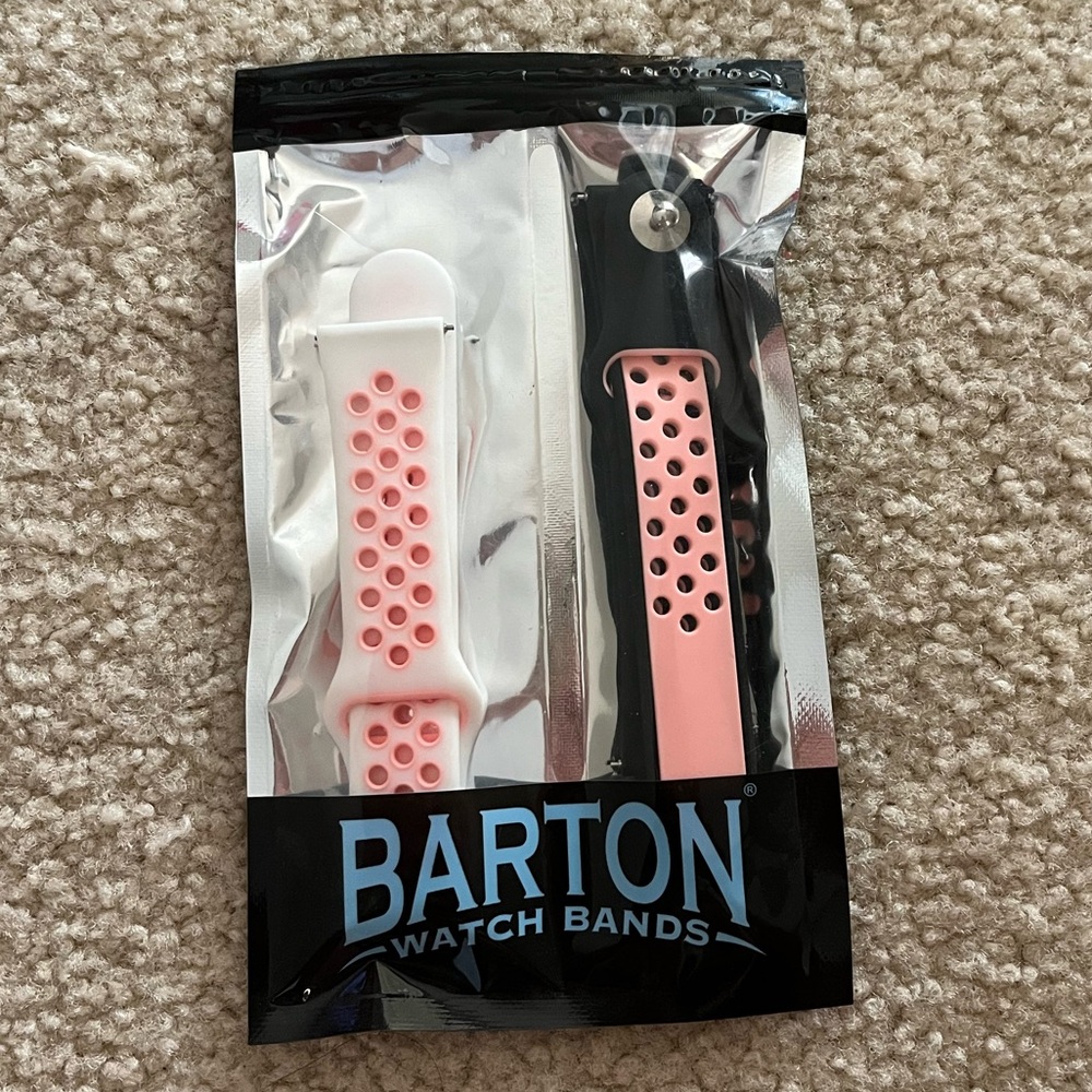 2 silicone watch bands